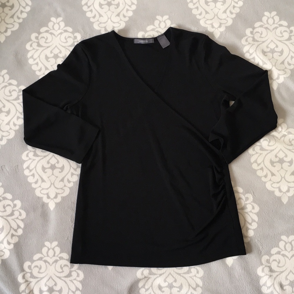 Liz Claiborne - Black Wrap-Around Blouse